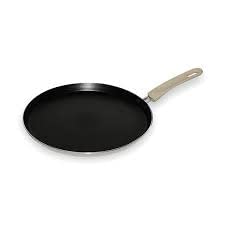 VPLLEX Non-Stick Flat Tawa Suitable Heavy Duty Pancake Crepe Chapati Roti Dosa Tawa | Non-Stick Coating Flat Pan Induction Safe - for Crepes, Pancakes, Omelettes, Tortillas