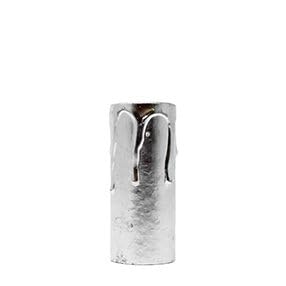 Card Candle Sleeves - 65mm (Silver,Dripped)