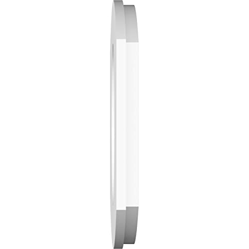 Image of Ekena Millwork CMP16X10KY-07000 Kailey Architectural Grade PVC Contemporary Urethane Ceiling Medallions 16 inchW x 10 5 /8 inchH x 7 inchID x 8 1 /2 inchC x 1 inchP