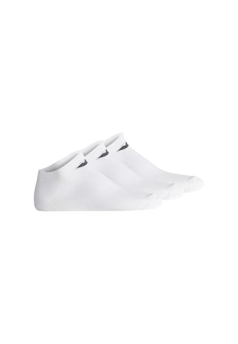 Emporio Armani Lot de 3 paires de chaussettes basses décontractées en coton pour homme Blanc L/XL, Blanc/blanc., L-XL