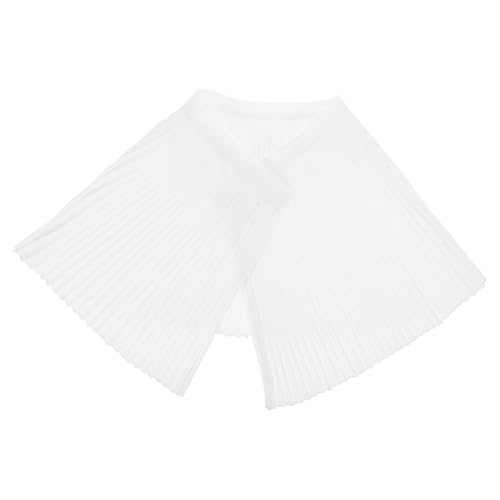 Capa impermeable para corte de cabello, blanca