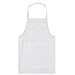 Miletine Fartuch kuchenny z kieszenią odporny na olej prosty do codziennego użytku fartuch do czyszczenia do malowania biały