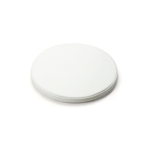 Coussin rond en cuir Bianco haut de gamme pour assise design