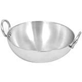 Shivhomeworld Aluminium Kadai (Silver, 8 2.5 L)