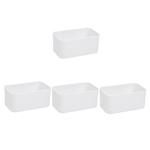 BESTonZON 4個 壁掛け収納ボックス 接着式 多機能整理ケース 化粧品や歯ブラシ収納可能 壁を傷けないネイル設計 ホームバスルーム用