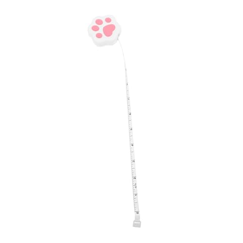 POPETPOP Cinta Métrica Retráctil Portátil con Forma de Pata de Gato Flexible y Ligera para Costura y Medición Precisa Mini para Llevar Bolso o Bolsillo