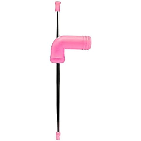 RH Trading Beer Funnel Snorkel Drinking Beer Bong Dispenser Funnel Tool for Bar Entertainment Party Festivals Hen Party and Stag Party Beers Bottle Pink Cover