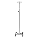 Clinton, 2-Hook IV Pole, Heavy Base