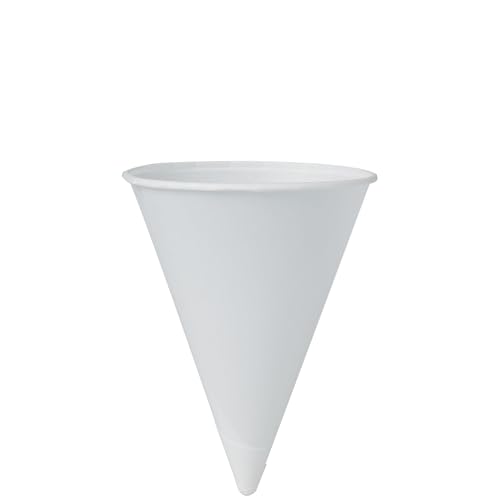 Solo 42R-2050 4.25 oz White Paper Cone Cups (Case of 5000) by SOLO - Used condition - US$14.76