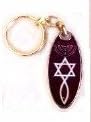 Red Messianic Seal Key Chain - Made in Israel
