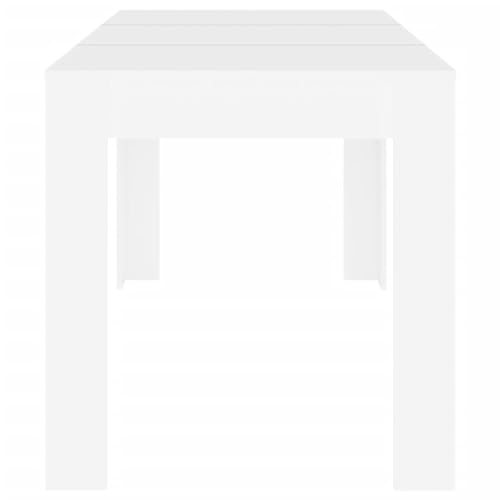Table de cuisine gain de place blanche 140 cm pour petits et grands espaces