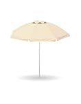 Gardenia Ombrellone da Mare Spiaggia Giardino Diametro 200 con Palo 32mm Struttura Fibra di Vetro e Rivestimento Poliestere Anti UV Reflex Colore Ecru, 1104.0004