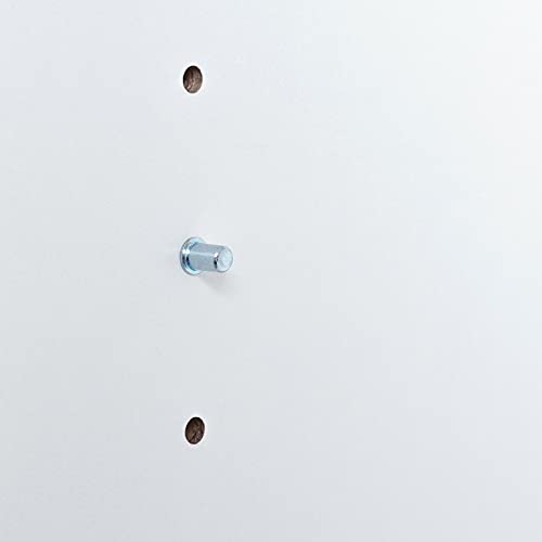 CASARIA® Alba Cabinet | 2 Doors | 71x101x35cm | Height Adjustable Shelf | Modern Side Cabinet | Versatile Storage Unit | Wooden Bookcase Study Office Multi-Purpose | White