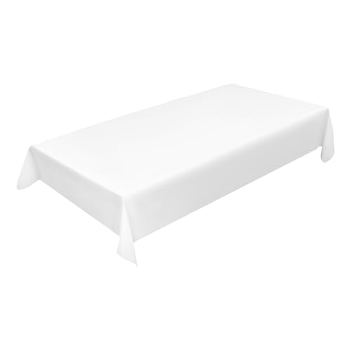Nappe rectangulaire blanche lot de 10 pour couvrir grande table - 4