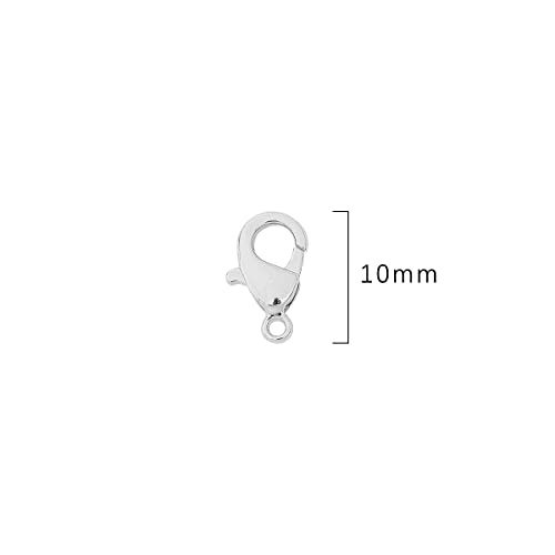 Beadia Platinum Plated Lobster Clasps Non Tarnish 10Mm 20Pcs For Jewelry Making Findings #TOP1