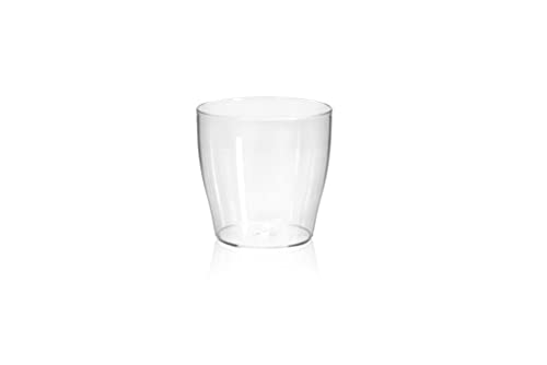 Web Convenienza Vaso di Design in Plexiglass - Portavasi Serena Tondo Basso - Vaso per Soggiorno, Ingresso, Camera da Letto, Studio, Ufficio e Sala d'attesa Basso