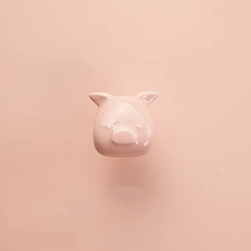 Bouton de commode en céramique rose pour armoire et tiroir