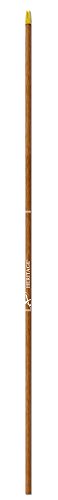 Carbon Express Heritage Fletched Buff Tuff Carbon Arrows with 5" Shield Cut Feathers (6 Pack), Size 250
