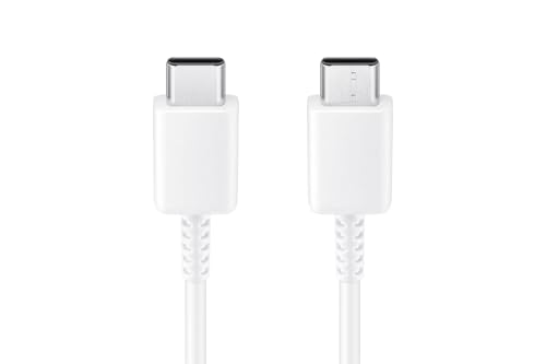 Image of Samsung Original 25W Type C to C 3.3 Ft Fast Charging USB C Cable High-Speed & Data Transfer Compatible with Samsung Galaxy F16 /F06, F15 /F05 /F55 5G, F14 /F04 /F34 /F54, F23 White (SMG-CBL-WHT-4)