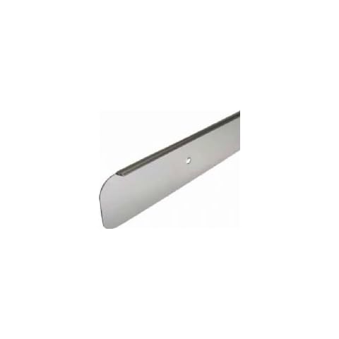 WORKTOP BRIGHT SILVER BULLNOSE END CAP 40mm Cover