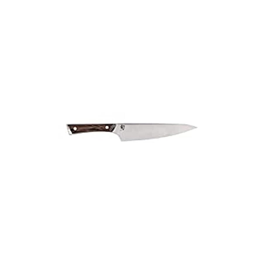 Shun Kanso 5 Piece Slimline Block Set, Includes 8" Chef, 3.5" Paring & 6" Utility Knives, Handcrafted Japanese Knife Set, AUS10A Stainless Steel Blades, Tagayasan Handles
