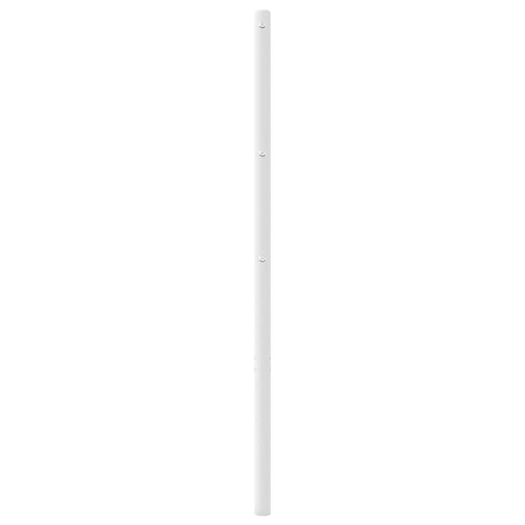 Testiera di ricambio in metallo bianco 160 cm, robusta testiera in acciaio verniciato a polvere, stabile headboard per camera da letto, durevole espaldar de cama