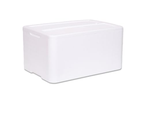 A/R SPEDIZIONI Caja Térmica de Poliestireno 30 kg / 40 Litros Para Transporte de Alimentos