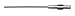 Xcelite Series 99 Interchangeable Allen Hex Socket Screw Blade, 5/64" Blade Diameter, 4" Working Length