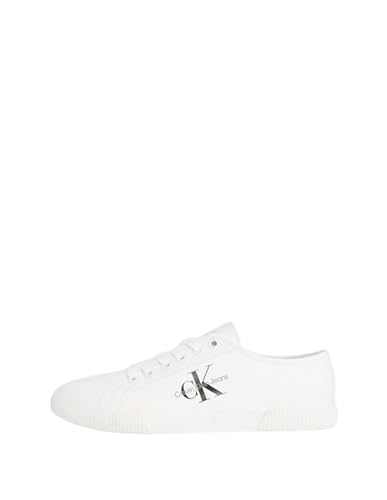 Calvin Klein Jeans Damen Vulcanized Sneaker Schuhe, Weiß (White), 40