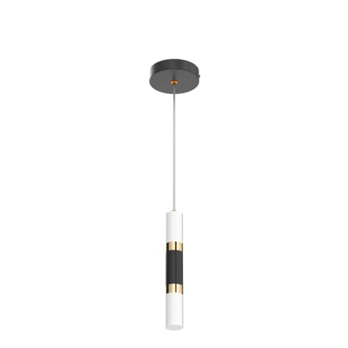 Image of Modern Kitchen Island Light Fixture Dimmable LED Black Mini Pendant Light Bedroom Bedside Table Black Gold Small Pendant Lighting (2-Pack)