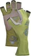 Fish Monkey FM11-SAGE-M Half Finger Guide Glove Sage- Medium