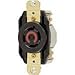 Hubbell Wiring Device-Kellems HBL2430 Receptacle; 20 A; 480 VAC; Black; Brass; Bronze; Brass; Bronze; Nylon Polyester