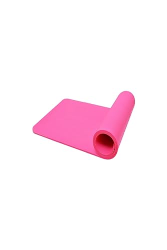 Çift Taraflı Pilates Fitness Minder Mat Kardiyo Minderi Matı 16 MM Cks-21 Pembe-Siyah