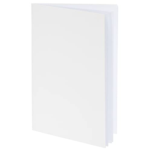 24 Pack Blank Books for Kids To Write Stories - A5 White Notebooks Bulk - Unlined Travel Journals Scrapbooks for Students Sketching (5.5x8.5 in)