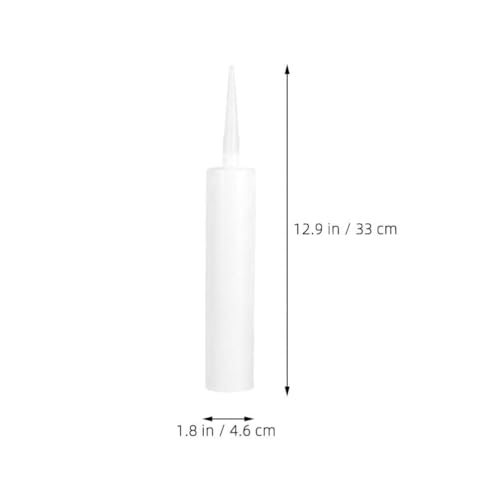 Uonlytech 10 tubos de calafateo reutilizables blancos miniatura 6