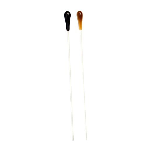 HEMOTON 2pcs Gig Stick Orchestra Long Handle Music Conductors Comfortable Resin Show