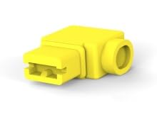 TE Connectivity/AMP Brand, 1-178708-4-500Pack, PL EX Sleeve 187 Flag Yellow 6/6 Nylon
