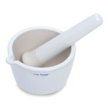 Cole-Parmer AO-63100-69 Mortier et pilon en porcelaine, 400 ml