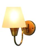 Chandni Decor Plain Fabric Shade Square Wall Golden Lamp Fixture, Fancy Wall Lights Indoor and Outdoor, Home Office Decor, Bedside Lamp,