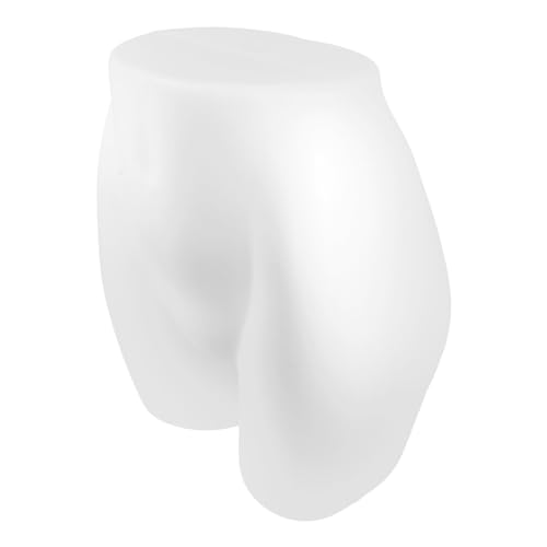 Ounona 141576LVM6NSDCW5 Plastic Female Butt Form Woman Body Mannequin Female Hip Form Underwear Display Model Lower Half Body Mannequin Model Clothing Form White cover