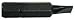Impact Screwdriver Bit, Slotted, 3/8" Dr.