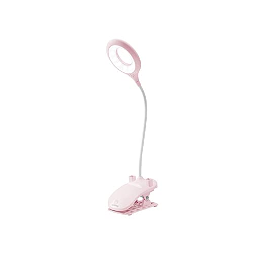 Lámpara de mesa LED táctil regulable Flexo lámpara de escritorio con abrazadera, soporte para bolígrafo de teléfono, lámpara de lectura recargable por USB, junto a la luz, protección ocular