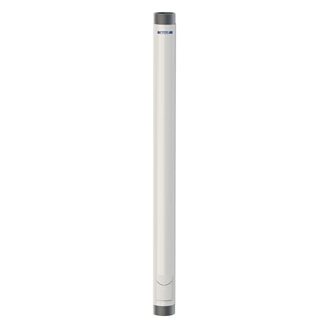 QualGear QG-PRO-PM-2FT-W Pro-AV 1.5" Npt Threaded Pipe, 2' Length Projector Accessory , White Cover