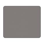 Fellowes Mouse Mat with Non-Slip Rubber Base - Solid Colour Mouse Pad - Suitable for Both Optical and Laser Mice - 186 x 224 x 6mm - Silver