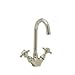 Rohl Single Hole C-Spout Bar Faucet W/ Five Spoke Handles Country Kitchen A1467XSTN-2 Bar & Convenience Faucets