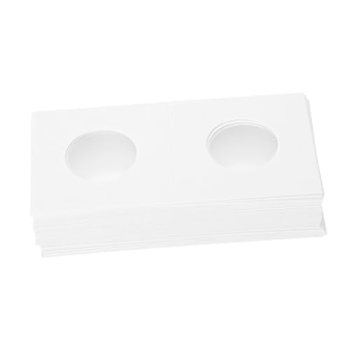 Gadpiparty 100Pcs Coin Flips Paper Holders for Coin Collection for Collectors Easy to Use and Protect