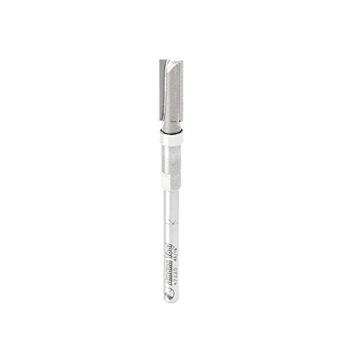 Image of Amana Tool Carbide Tipped Miniature Flush Trim Plunge Template Router Bit, 47220, 3 /16 Dia x 1 /2 x 1 /8 Inch Shank with Mini 3 /16 D Upper Ball Bearing