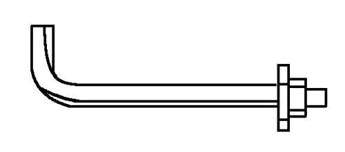 Anchor Bolt - 0.5 x 12 in. Plain - Pack of 50