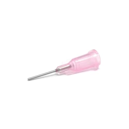 SANANTS - 20GA 1/2 Inch Dispensing Needle - Blunt Tip Luer Lock - Fluid Manifold Channel - 50 PCS,Pink
