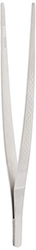 Mercer Culinary 18-8 Stainless Steel Precision Plus Chef Plating Tong, Straight, 6-1/8 Inch